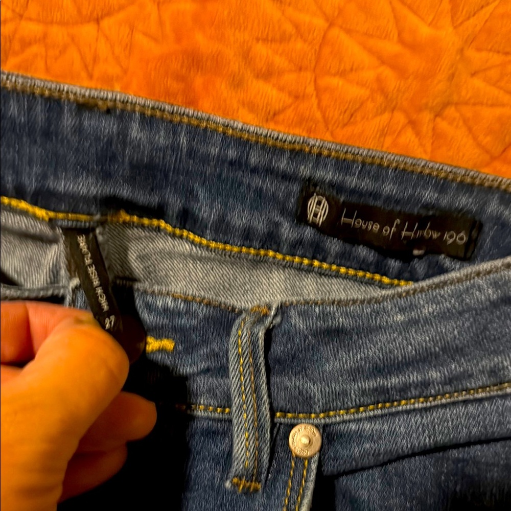 House of Harlow 1960 Blue High Rise Jeans
